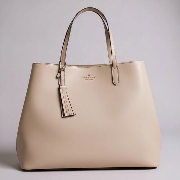 Kate Spade Jana Saffiano Leather Large Tote Shoulder Bag & Wallet Pink Meringue - Picture 2 of 15